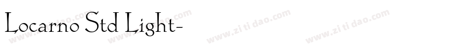 Locarno Std Light字体转换